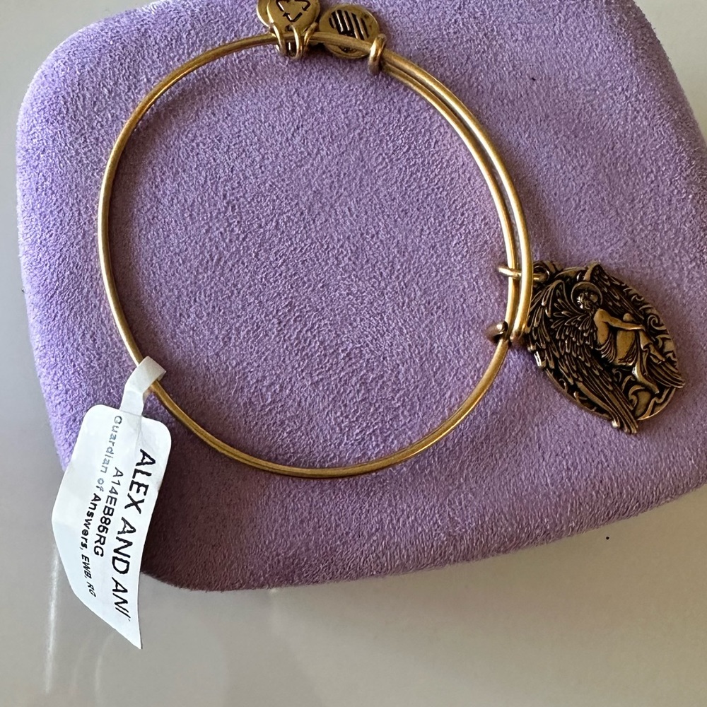 NWT ALEX & ANI gold Angel 😇 bangle